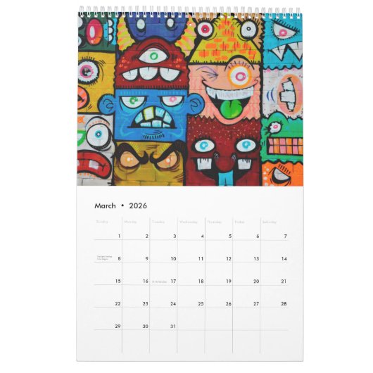 Calendrier Art urbain 2022 (Mar 2026)