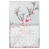 Calendrier Art vintage Floral Japonais (Feb 2027)