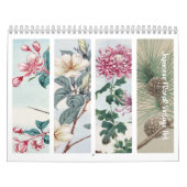 Calendrier Art vintage Floral Japonais (Protection)