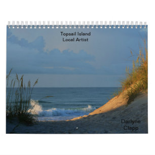 Calendrier Artiste 2015 de gens du pays d'île de hunier