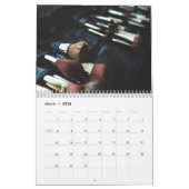 Calendrier Artiste de maquillage noir élégant (Mar 2026)