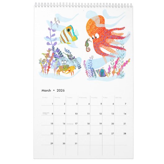 Calendrier artistique 2024 par Jodie Apeseche (Mar 2026)