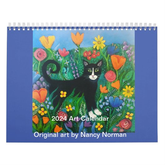 Calendrier artistique 2024 par Nancy Norman (Protection)