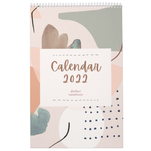 Calendrier artistique Abstrait 2022 (Protection)
