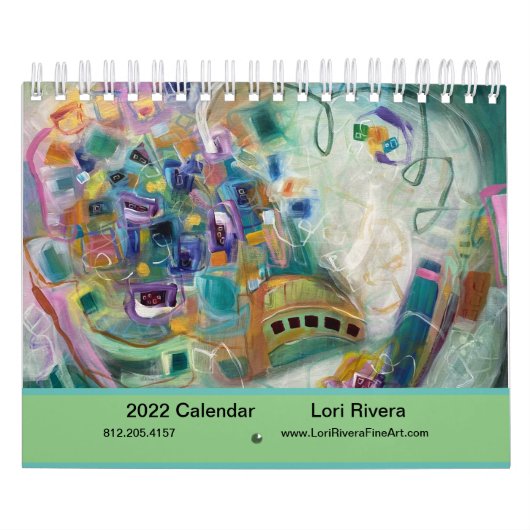Calendrier artistique Abstrait par artiste, Lori R (Protection)
