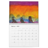 Calendrier artistique avec de nombreuses peintures (Feb 2027)