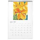 Calendrier artistique couleur jaune Sacha Grossel (Mar 2027)