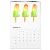 Calendrier artistique couleur jaune Sacha Grossel (Feb 2027)