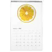 Calendrier artistique couleur jaune Sacha Grossel (Jan 2026)