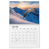 Calendrier artistique d'aventure de goéland (Jan 2026)