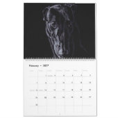 Calendrier artistique des chiens de Greyhound 2021 (Feb 2027)