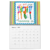 Calendrier artistique des enfants (Feb 2027)