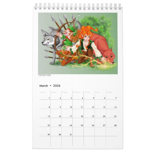 Calendrier artistique des fans Elfquest 2020 (Mar 2026)