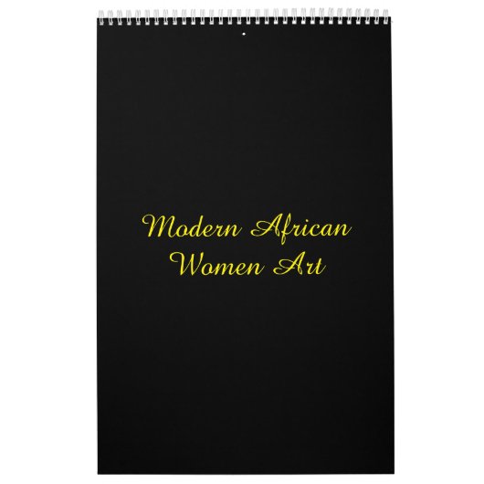 Calendrier artistique des femmes africaines modern (Protection)