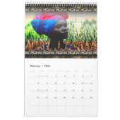 Calendrier artistique des femmes africaines modern (Feb 2026)