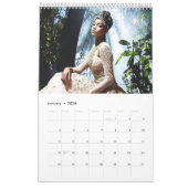 Calendrier artistique des femmes africaines modern (Jan 2026)