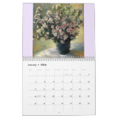 Calendrier artistique des fleurs de Monet (8,5 po  (Jan 2026)