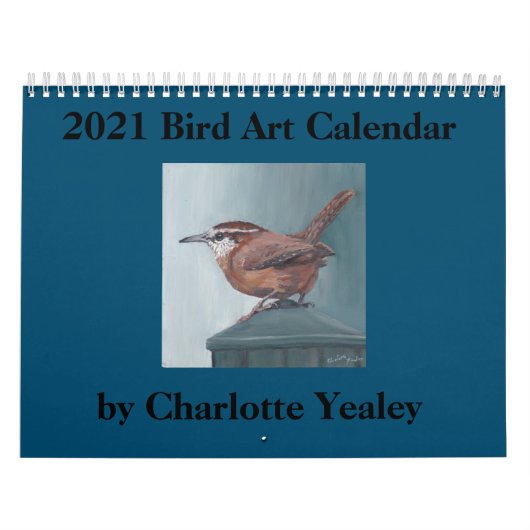 Calendrier artistique des oiseaux 2021 par Charlot (Protection)