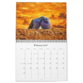 Calendrier artistique des oiseaux naturels (Feb 2027)