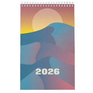 Calendrier artistique illustratif 2026