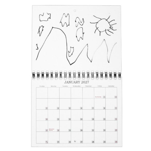 Calendrier artistique Isaac (Jan 2027)