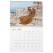 Calendrier artistique John William Godward (Jan 2026)