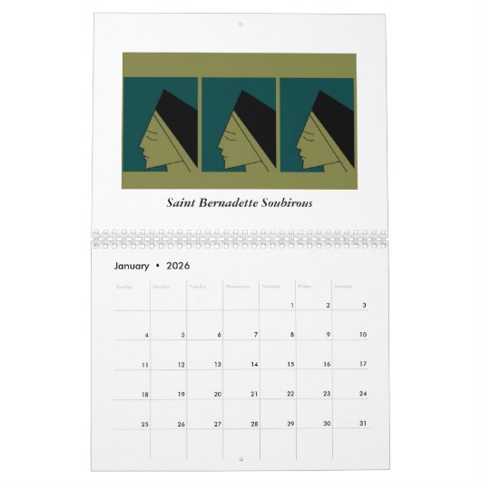 Calendrier artistique original Spillpeace 2026 (Jan 2026)