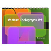 Calendrier artistique photographique Abstrait (Protection)