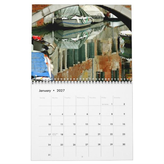Calendrier Arts et architecture 2012 de Venise (Jan 2027)