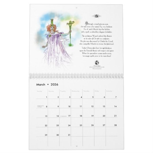 Calendrier ASSISTANT CLASSIQUE d'OZ HORIZONTAL - N'importe qu (Mar 2026)