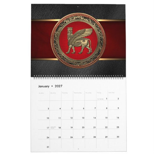 Calendrier Assyrian Winged Bull (Jan 2027)