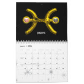 Calendrier ASTRAL LABYRINTH GOLD ZODIAC CHART Astrologie (Mar 2026)