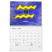 Calendrier ASTRAL LABYRINTH GOLD ZODIAC CHART Astrologie (Feb 2027)