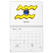 Calendrier ASTRAL LABYRINTH GOLD ZODIAC CHART Astrologie (Feb 2027)