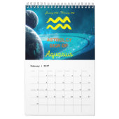 Calendrier Astrologie Calender avec planètes (Feb 2027)