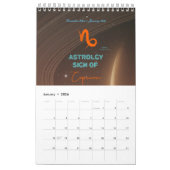 Calendrier Astrologie Calender avec planètes (Jan 2026)