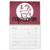 Calendrier Astrologie simple Zodiac Parties scintillant Table (Jan 2026)