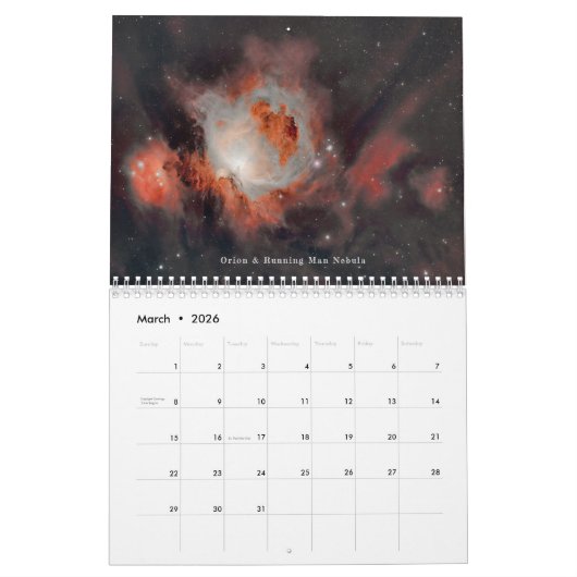 Calendrier Astronomie Edition (Mar 2026)