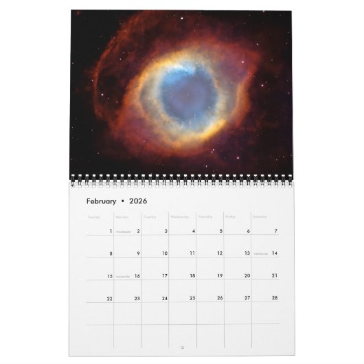 Calendrier Astronomie NASA Space Universe Galaxy 2020 (Feb 2026)