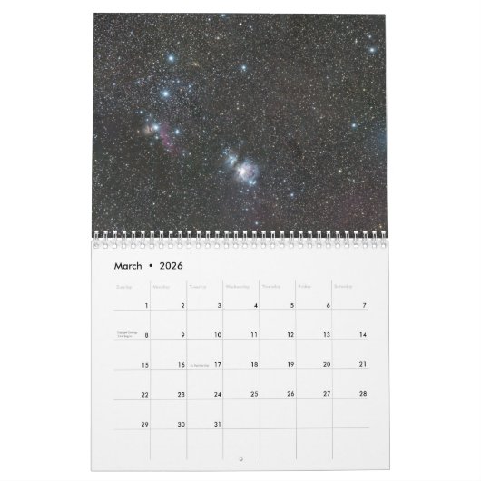 Calendrier astronomique 2020 (Mar 2026)