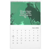 Calendrier Au-delà de la toile Art Abstrait original (Mar 2026)