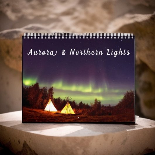 Calendrier Aurora aurores boréales Ciel polaire scandinave