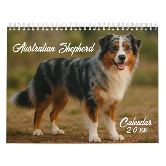 Calendrier Australian Shepherd Calendar 2026 (Protection)