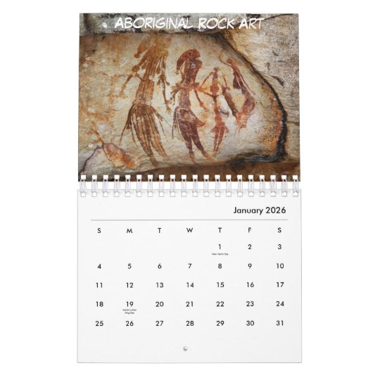 Calendrier Australie (Jan 2026)