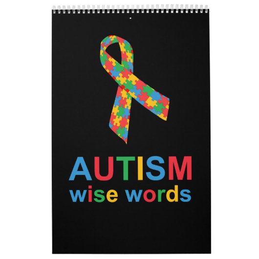 Calendrier Autisme Mots sages (Protection)