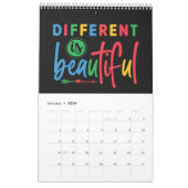 Calendrier Autisme Mots sages (Jan 2026)