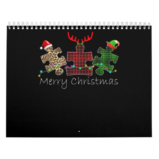 Calendrier Autiste| Joyeux Noël Autisme Pièce de puzzle (Protection)