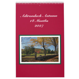Calendrier Automne Adirondack 18 Mois