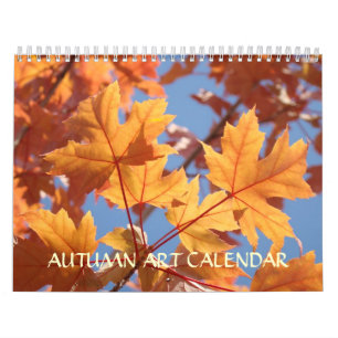 CALENDRIER AUTOMNE Calendriers ART D'automne Feui
