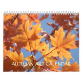 CALENDRIER AUTOMNE Calendriers ART D'automne Feui (Protection)